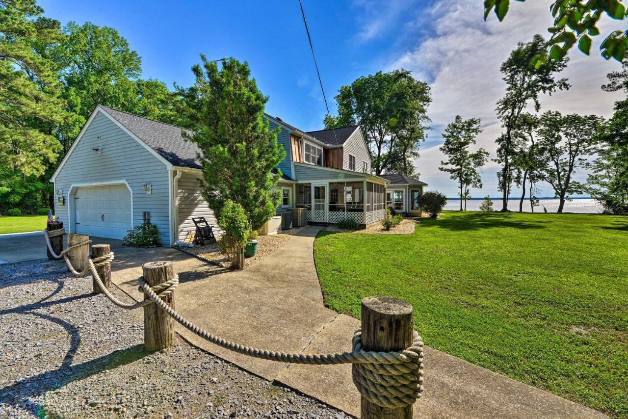 Bayfront Blounts Creek Home Private Beach And Dock! Whichard Beach Luaran gambar