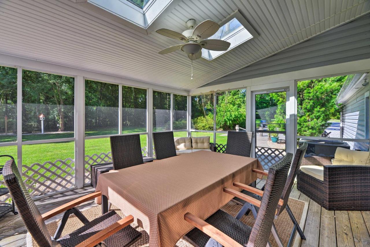 Bayfront Blounts Creek Home Private Beach And Dock! Whichard Beach Luaran gambar