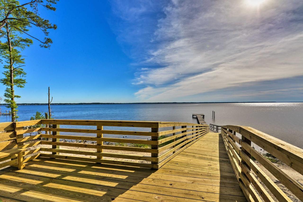 Bayfront Blounts Creek Home Private Beach And Dock! Whichard Beach Luaran gambar