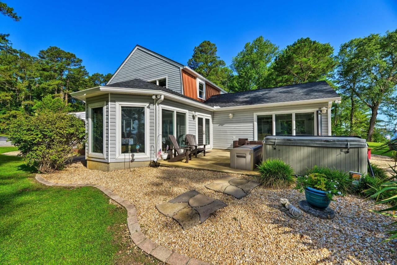 Bayfront Blounts Creek Home Private Beach And Dock! Whichard Beach Luaran gambar