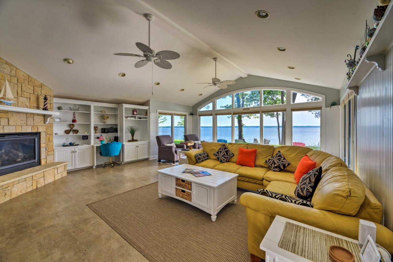 Bayfront Blounts Creek Home Private Beach And Dock! Whichard Beach Luaran gambar